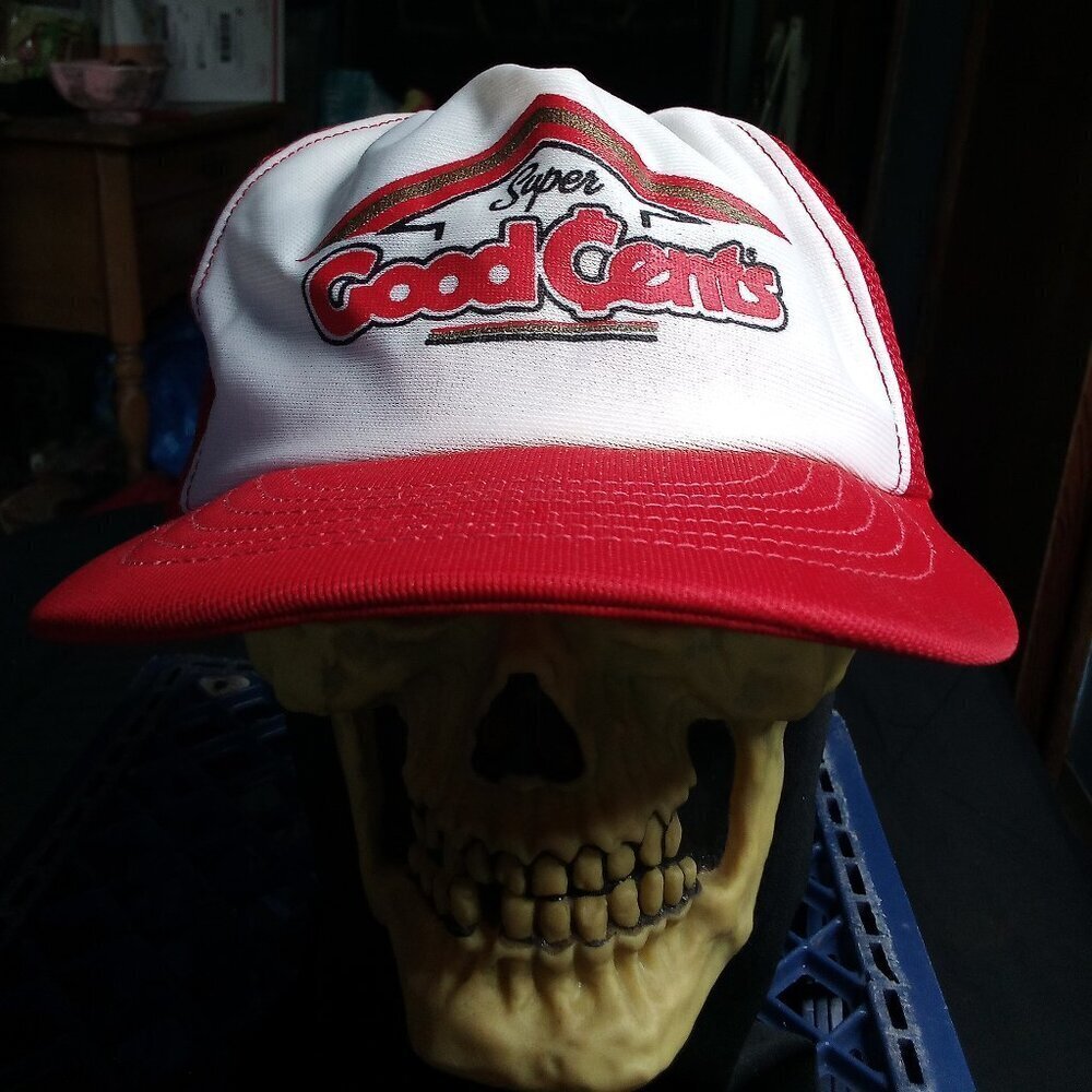 Vintage Super Good Cents Snap Trucker Hat Cap